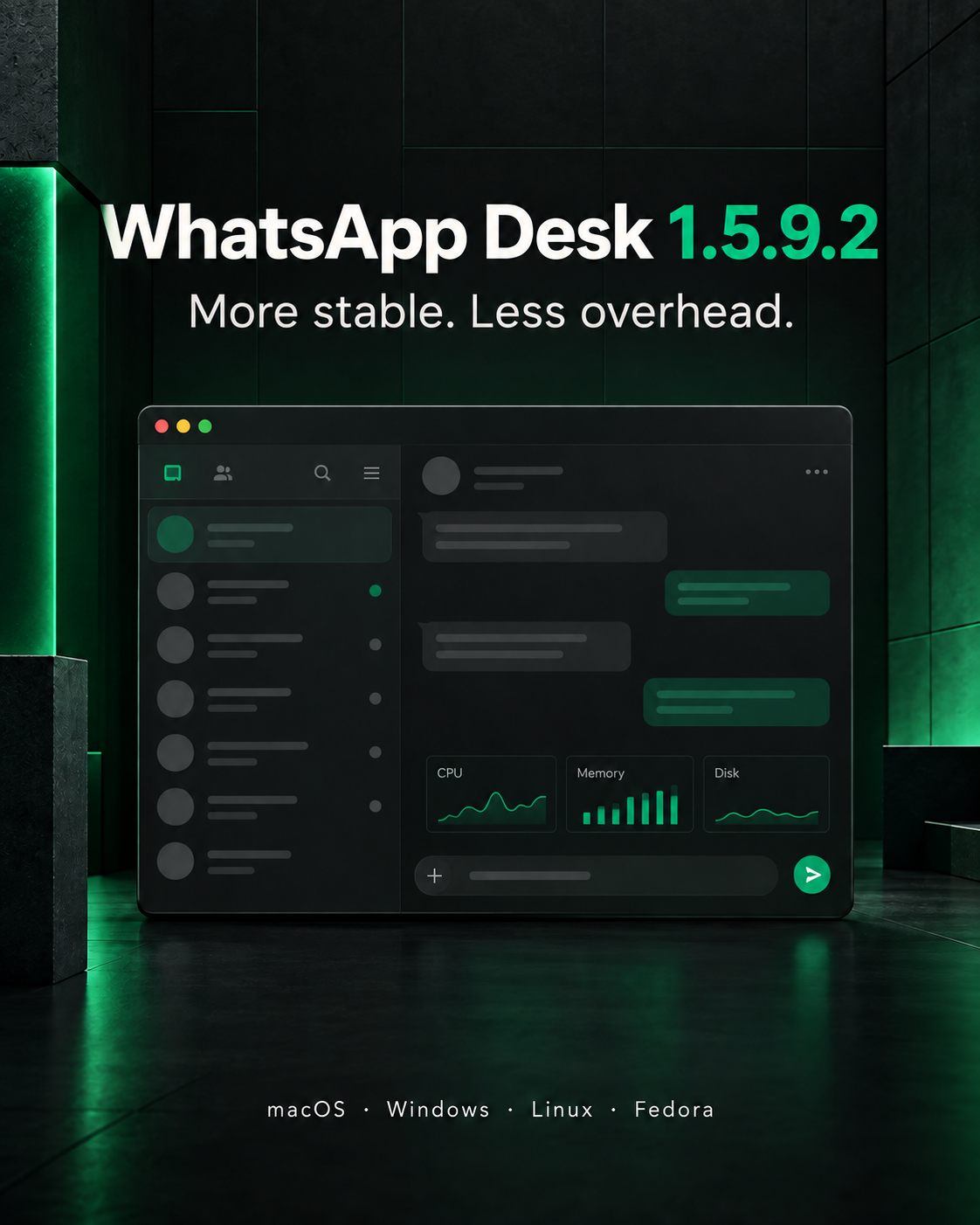 WhatsApp Desk version 1.5.9.2 announcement